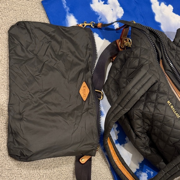 EUC - MZ Wallace Medium Sutton Tote in Dark Gray - Picture 4 of 9